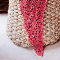 Pioenroos Sjaal PDF Patroon